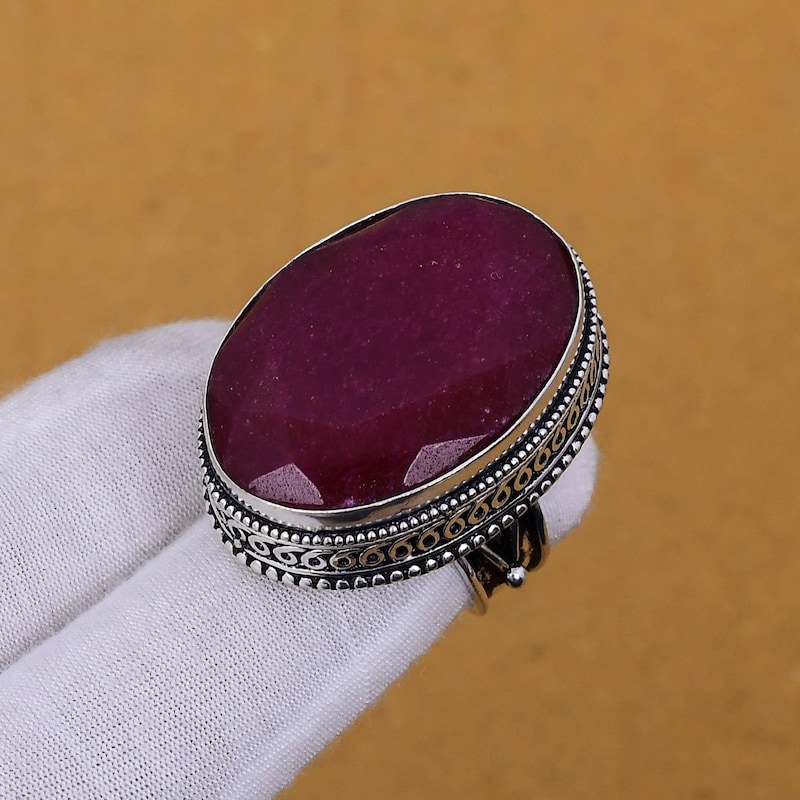 Size 10 Ruby Rings - Etsy