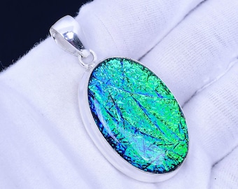 Australian Fire Opal Pendant: Handmade 925 Sterling Silver Bohemian Necklace