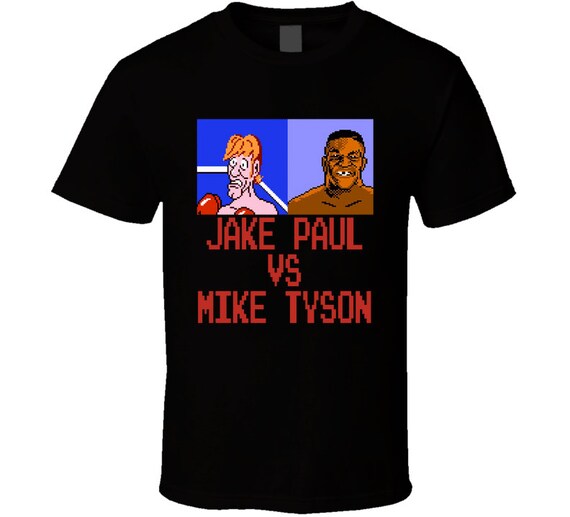 Jake Paul Vs Mike Tyson Punch Out Game Style T Shirt Etsy UK