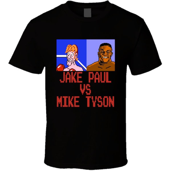 Jake Paul Vs Mike Tyson Punch Out Game Style T Shirt