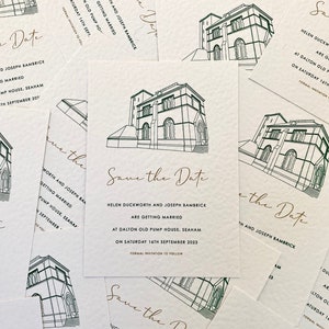 Wedding Venue Illustration Save the Date