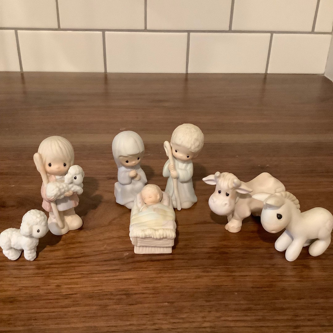 Precious Moments Figurines Nativity Set - Etsy