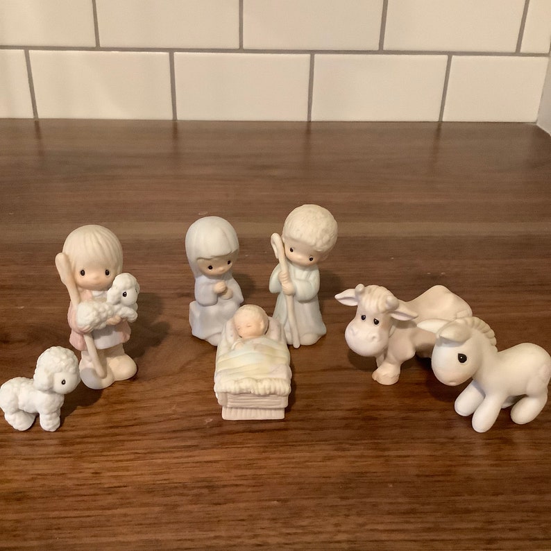 Precious Moments Figurines Nativity Set - Etsy