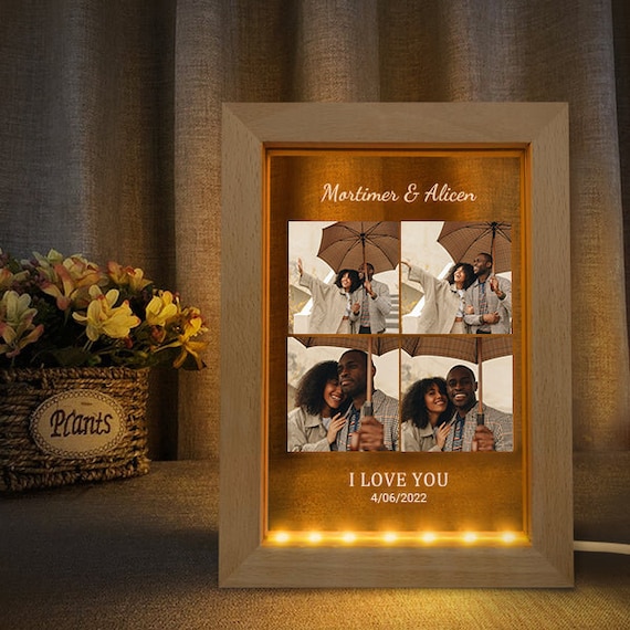 Custom LED Photo Frame 3D LED Lamp Night Light Photo Frame Etsy