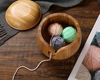 Rosewood Hand Crafted 6"x 3" Wooden Yarn Bowl Knitting Vintage Handmade Crochet Rosewood Hand Crafted 6"x 3" Wooden Yarn Bowl Knitting Vintage Handmade Crochet
