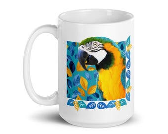 Blue and Gold Macaw Mug