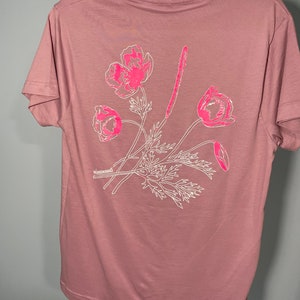 Screen Printed T-shirt | Flowers | Soft | 100% American Grown Supima Cotton | Bloom | Endunamounti