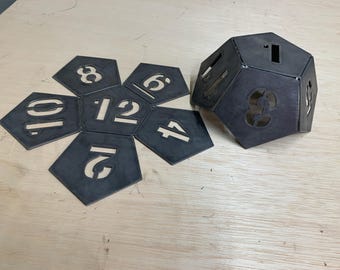 Steel Dodecahedron Dice Kit | MIG/TIG Welding Practice Project (14 Gauge Steel)