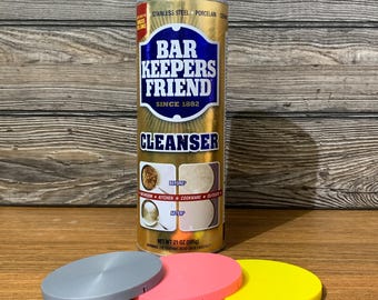 Powder Cleanser Can Lids 2-Pack, Bar Keepers Friend, Comet & Ajax Snap-Fit Covers