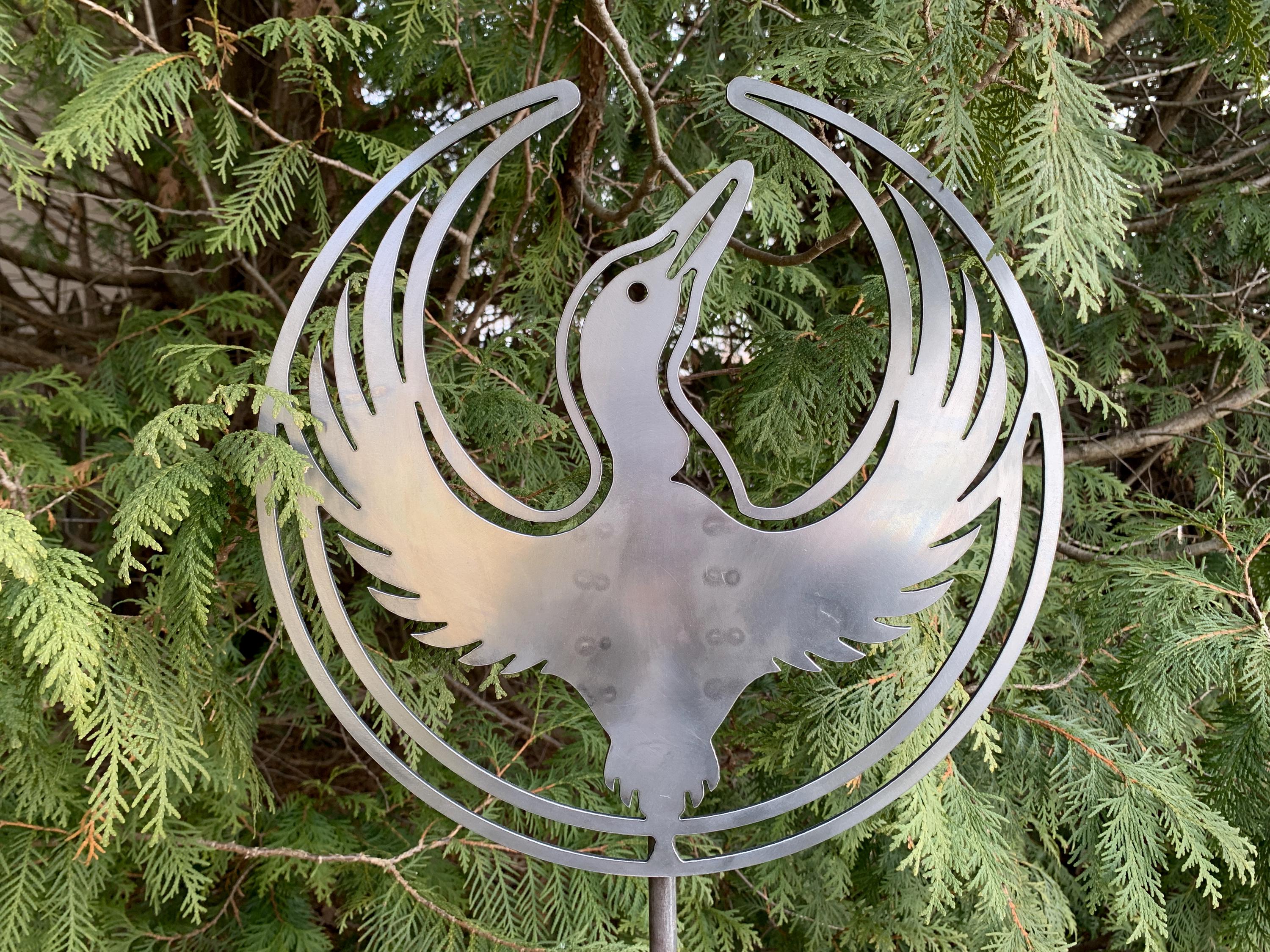 Steel Rebel Loon Metal Yard Stake, Minnesota Steel Flower Garden Sign ...