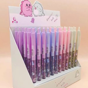 Cute Dinosaurs Blue Pen 0.7mm Retractable. Stationery Gifts