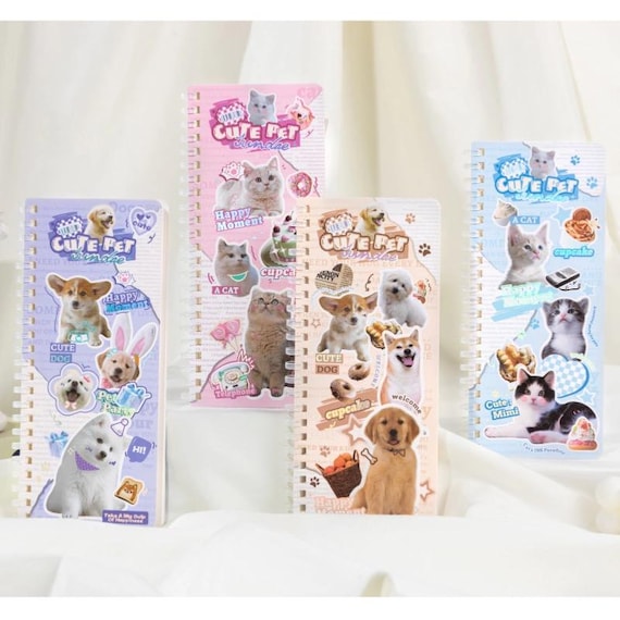 Cute Pet Notebook. Kittens Puppies. Stationery Gifts