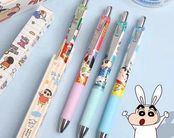 Kawaii Black Gel Pen 0.5mm. Random. Crayon Shinchan Japanese
