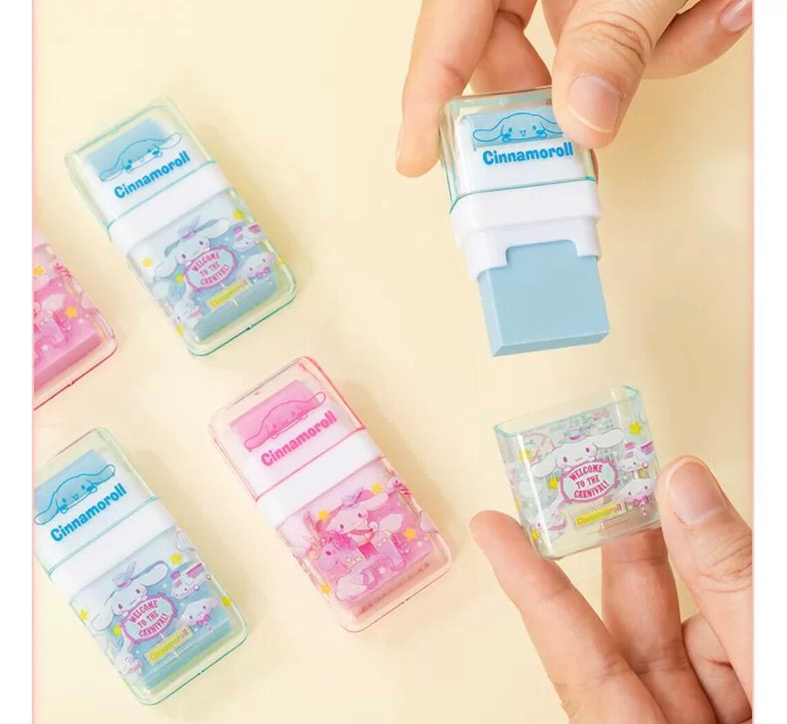 Cinnamoroll Eraser Rubber and Roller Combo. Sanrio Japanese Etsy UK