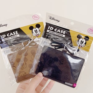 Disney Mickey ID Case. Kawaii Cute cartoon characters. Japan