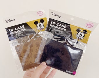 Disney Mickey ID Case. Kawaii Cute cartoon characters. Japan