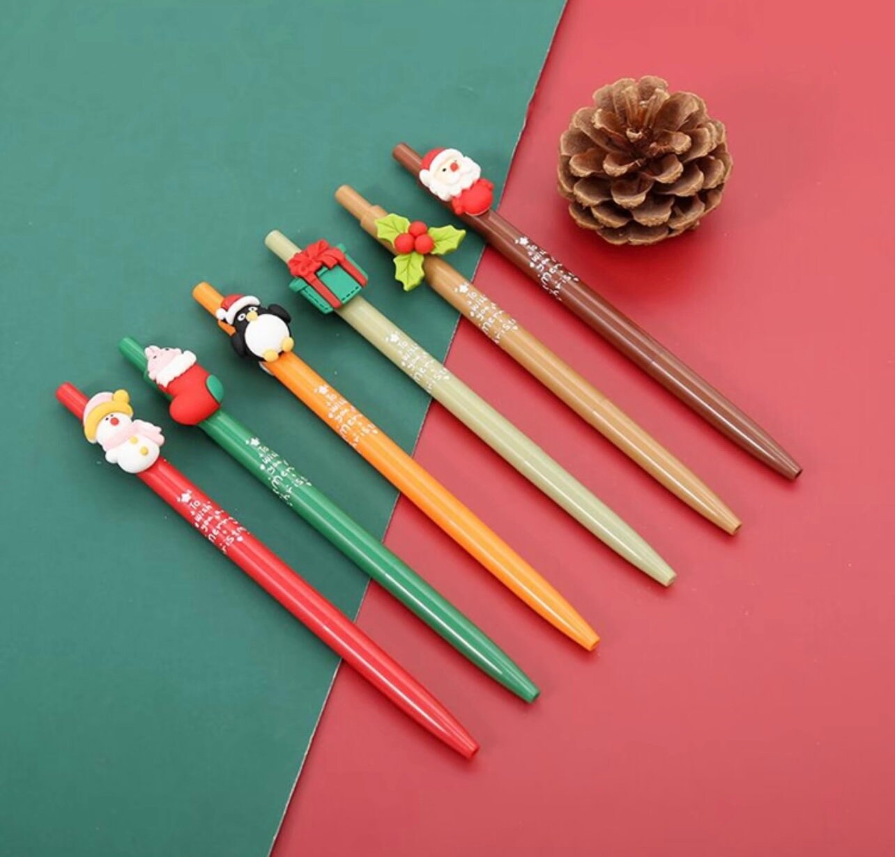 6 Niedliche Gelstifte Mit 0,5 Mm Mine: Einziehbar, Schwarze Tinte, Perfekt Für Schule & Büro