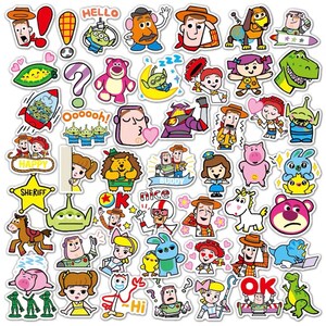 Stickers 50pcs Anime Cartoon Scrapbooking Gifts Embellishment - Etsy