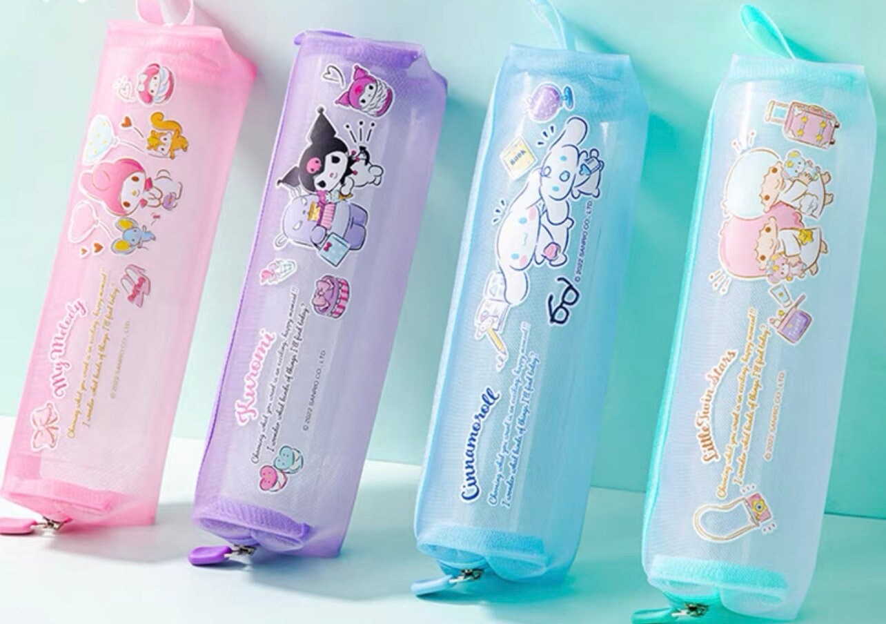Pencil Case Bag. 4 Kawaii Designs/Characters. Stationery Storage Gift
