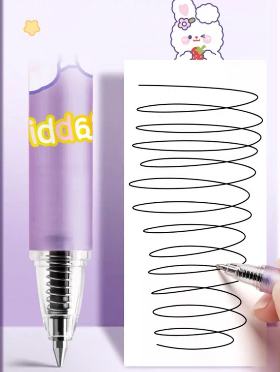 Lot De 5 Stylos à Bille Rétractables Avec Prise En Main