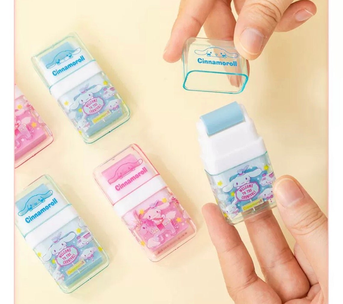 Cinnamoroll Eraser Rubber and Roller Combo. Sanrio Japanese Etsy UK