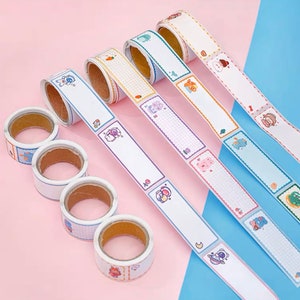 Kawaii Cute Stickers Labels Nome tags. 60 pcs. Papelaria Presentes Scrapbooking
