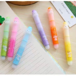 Highlighters 6 colours. Cute little dogs. Stationery Gifts.