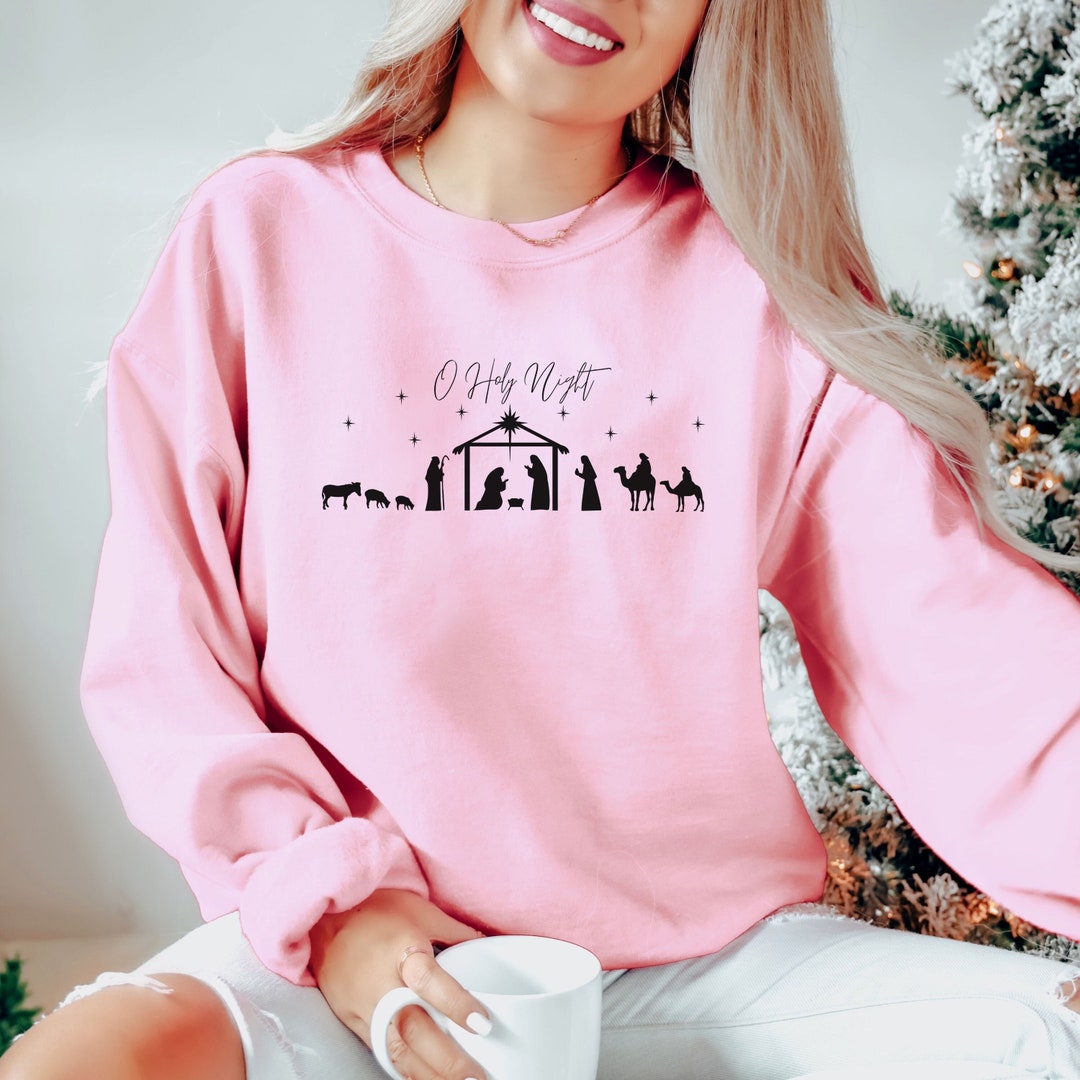 Christian Christmas Sweatshirt Nativity Christmas Sweatshirt Etsy