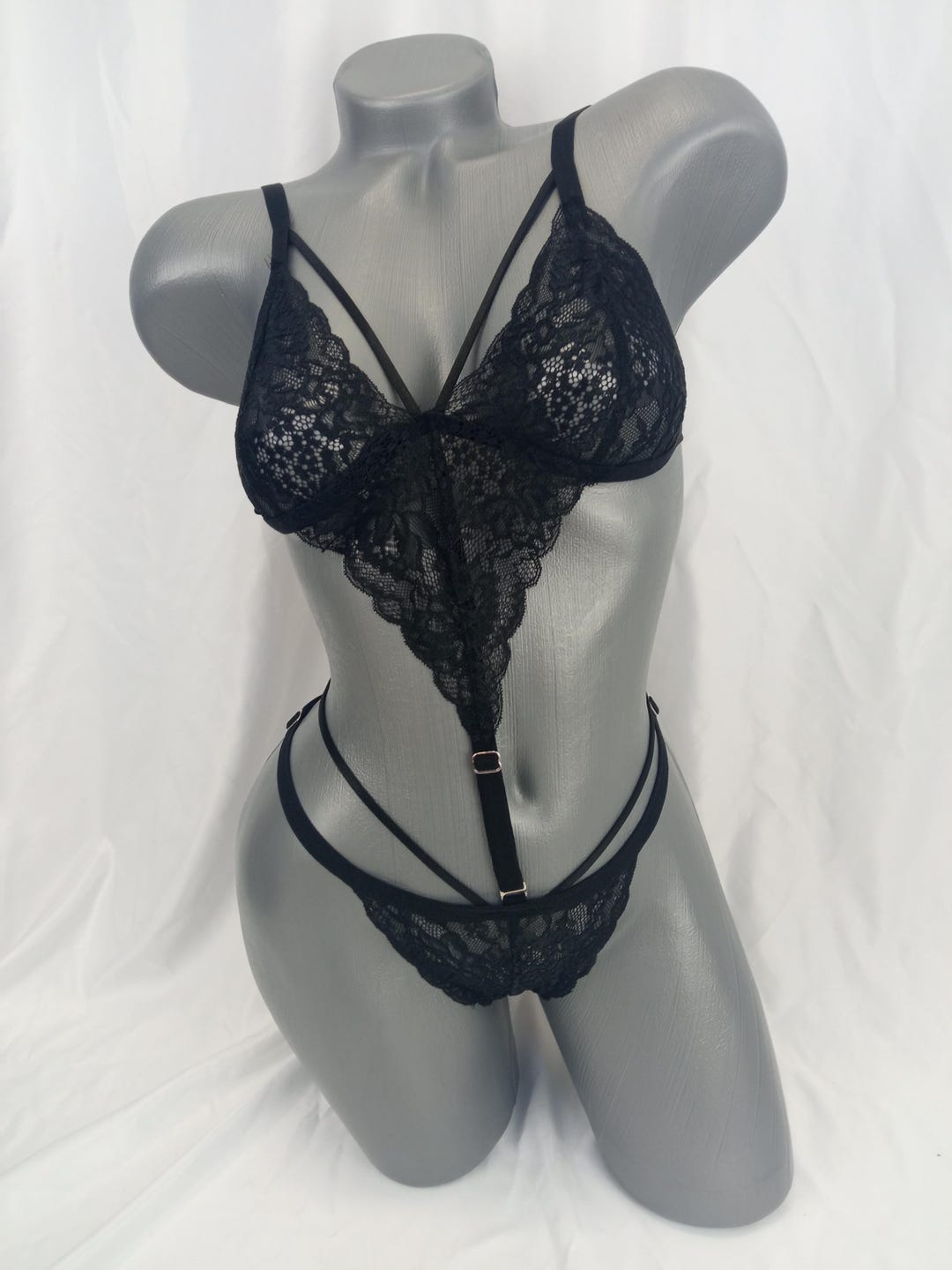 Lace Strappy Teddy Tatum Bodysuit main image 1
