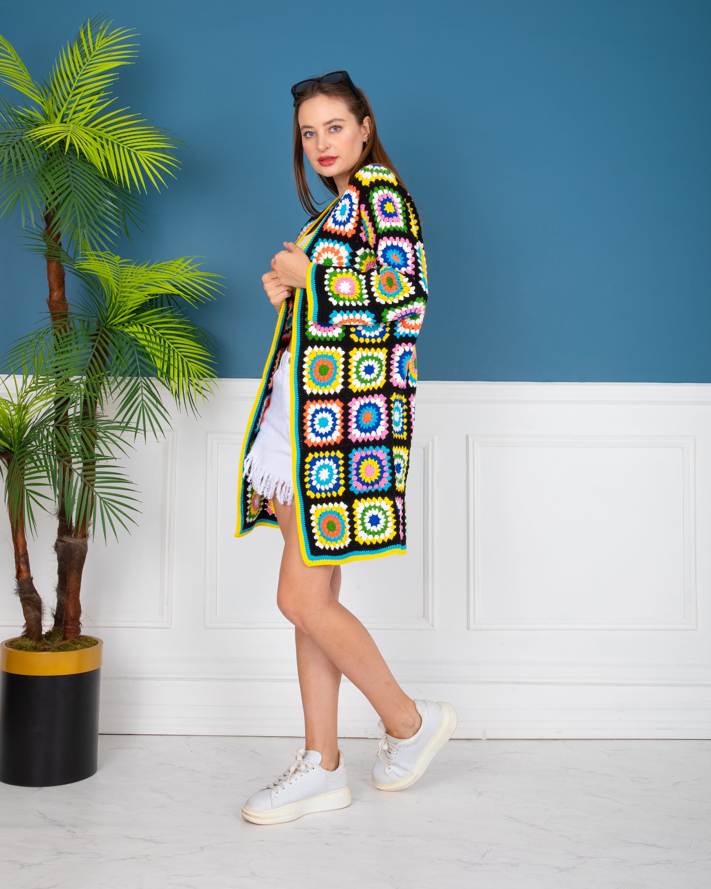 Long Festival Cardigan Etsy