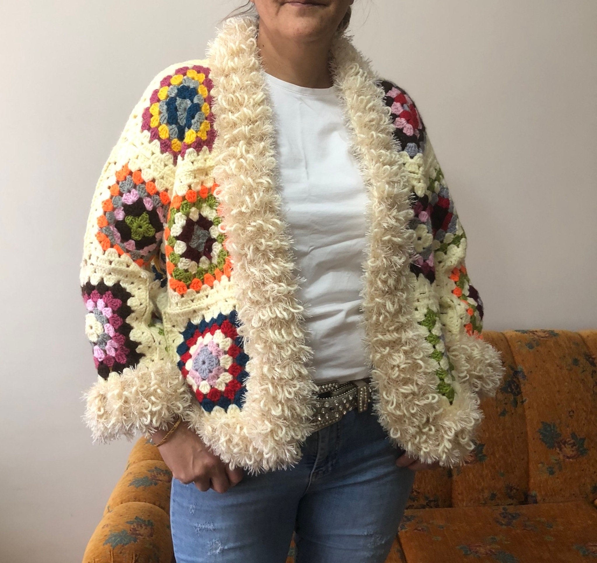 Buy Beige Knitted Cardigan, Korean Style Cardigan, Vintage Sweater, Handmade Women White Cardigan, Afghan Crochet Cardigan, Crop Wool Cardigan Online in India - Etsy Buy Beige Knitted Cardigan, Korean Style Cardigan, Vintage Sweater, Handmade Women White Cardigan, Afghan Crochet Cardigan, Crop Wool Cardigan Online in India - Etsy