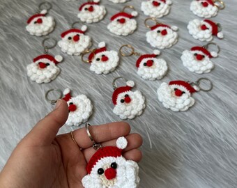 Portachiavi natalizio in Silicone 3D per cartoni animati portachiavi con pupazzo di neve per albero di natale carino babbo natale regali per portachiavi di natale  36