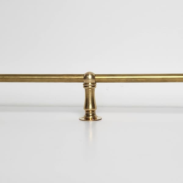 Unfinished Brass Shelf Tipping/Gallery Rail - Please read full product description for ordering instructions