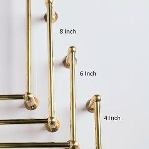 Brass shelf rail tipping rail/gallery rail Expand and read Item Details section below for instructions on how to order image 7