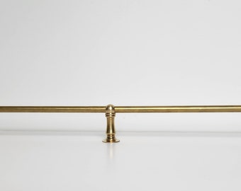 Brass shelf rail (tipping rail/gallery rail) - Expand and read "Item Details" section below for instructions on how to order