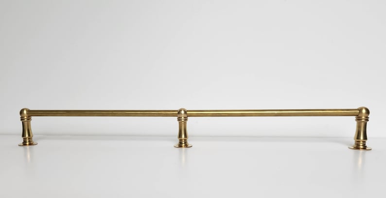 Brass shelf rail tipping rail/gallery rail Expand and read Item Details section below for instructions on how to order image 1