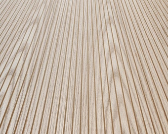 Slatted Wood Veneer Panel