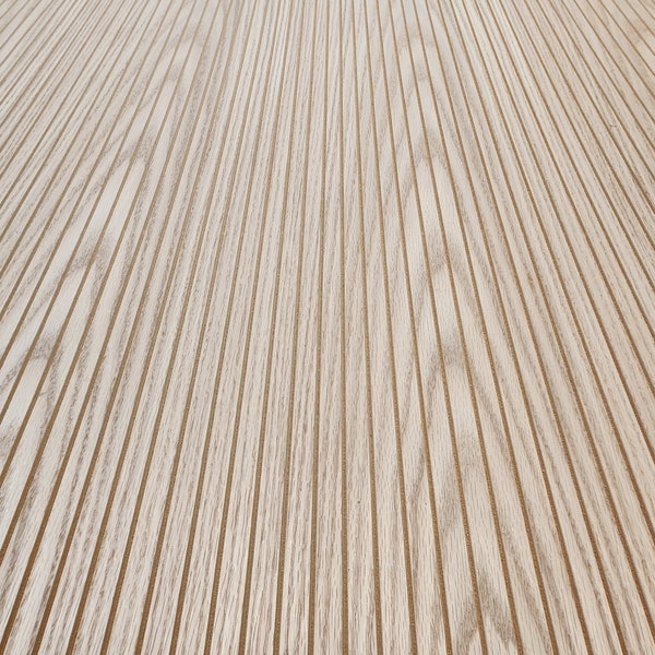 Slatted Wood Veneer Panel