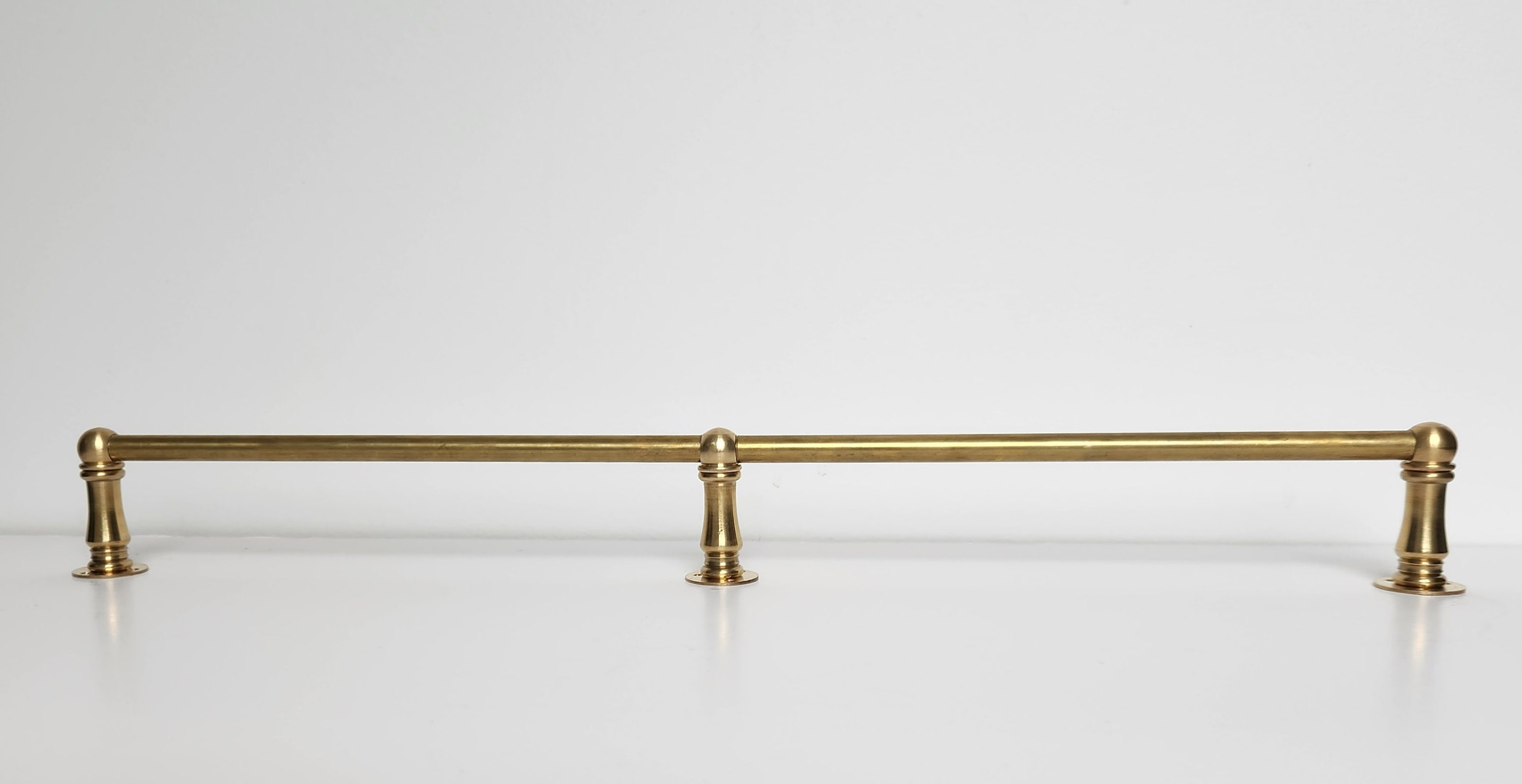 Unfinished Brass Shelf Tipping/Gallery Rail - Please read full product description for ordering instructions