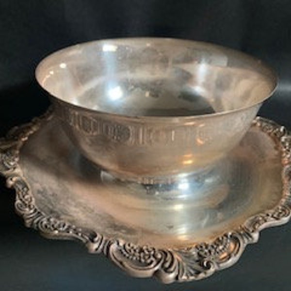 Plate Attached Bowl Etsy