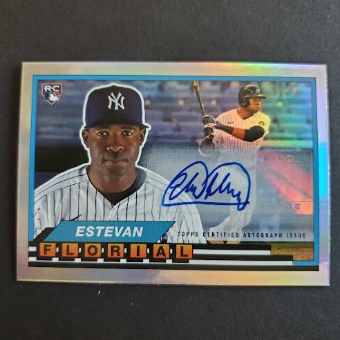 Estevan Florial 2021 Topps Chrome On Card Auto Rookie Rc