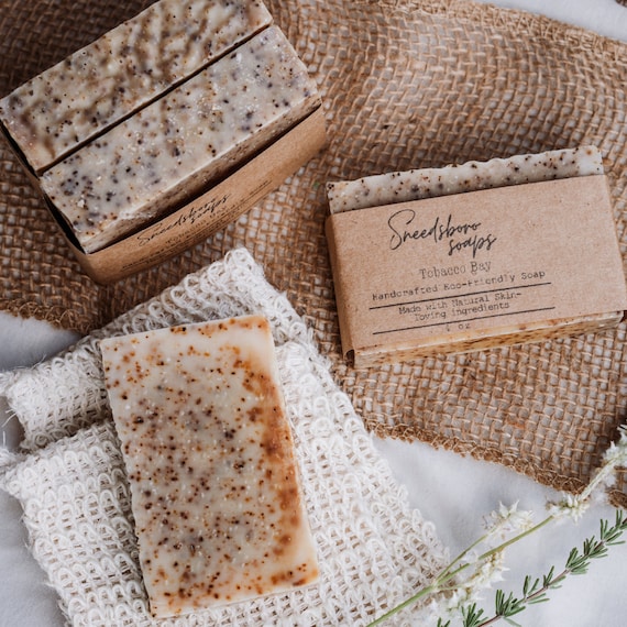 tobacco soap Tobacco Bay Soap Bar: Cold Process, Eco-Friendly Men's Soap