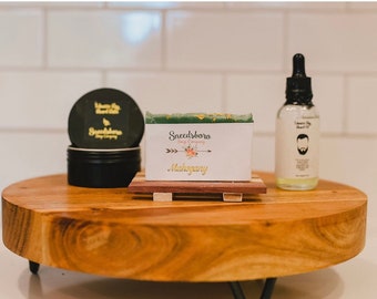 Men's Beard Care Gift Set: Balm, Oil & Soap