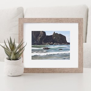 Cannon Beach Art Print | Ocean Art Print | Calm Landscape Art | Ocean Wall Art