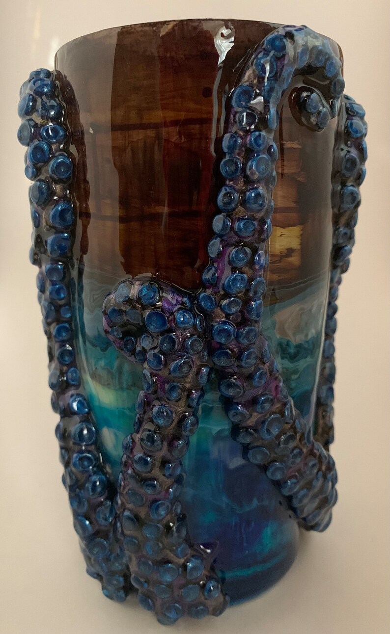 Octopus Kraken Tumbler Etsy