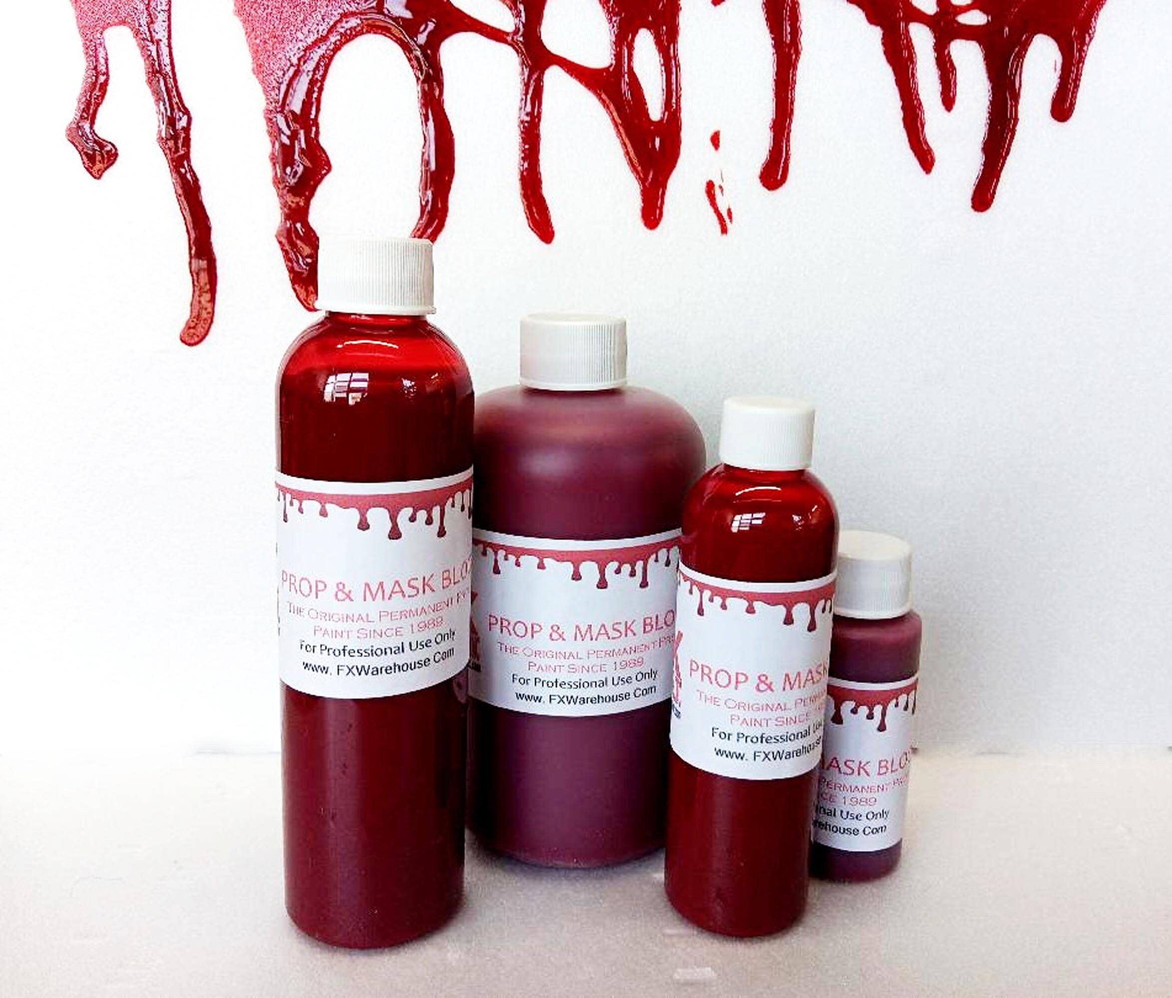 Permanent Perma Blood PermaBlood  Paint for Halloween Haunted House Movie Props & Masks