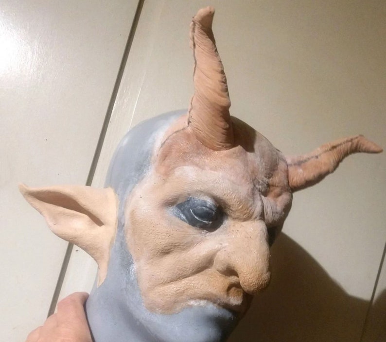 Doe Orc Monster Creature Elfen Fantasy Foam Latex Ears Prosthetics Makeup Cosplay image 3