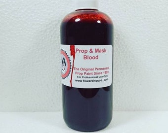 Permanent Perma Blood PermaBlood  Paint for Halloween Haunted House Movie Props & Masks