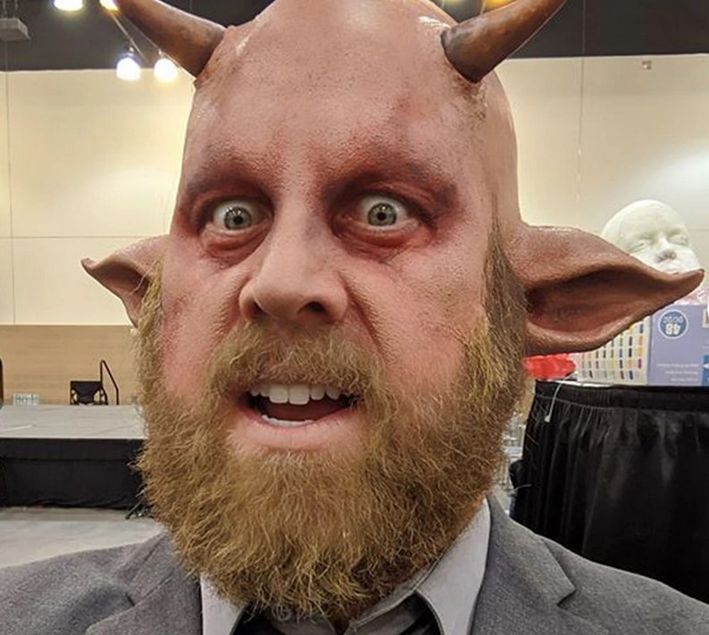 Doe Orc Monster Creature Elfen Fantasy Foam Latex Ears Prosthetics Makeup Cosplay image 2