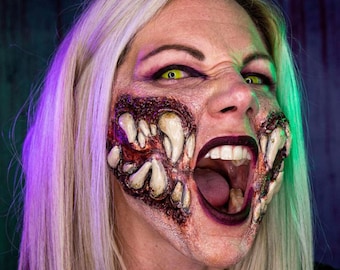 Mileena Inspired Deluxe Foam Latex Prosthetics Makeup Mortal Kombat